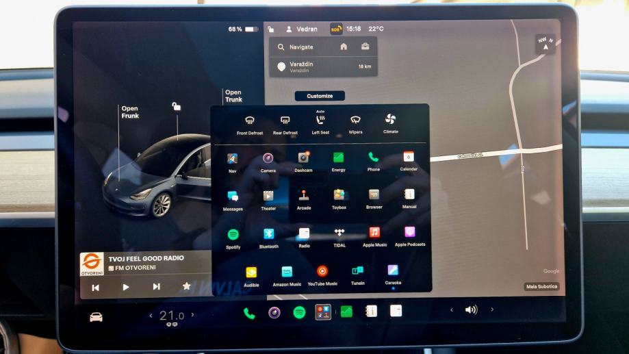 Tesla Model 3 SR+ automatik, nova baterija, 19" alu, PDV, fotografija 17