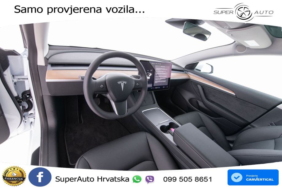 Tesla Model 3 Standard Plus 306 KS, ACC+KAM+GR SJED+PANO+NAVI, fotografija 11