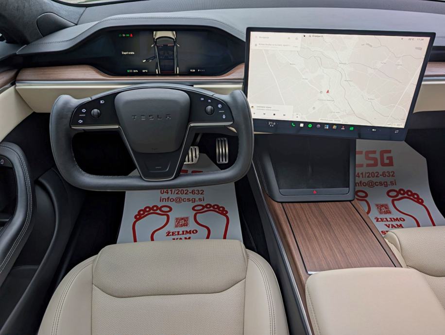 Tesla Model S Long Range AWD HW4|Yoke|21-col|Kljuka, fotografija 9