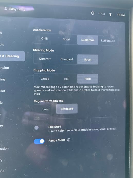 Tesla Model S Performance 0100 km/h 2.3 sek, 2019 god.