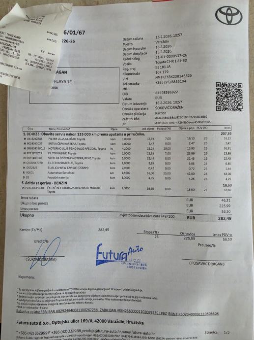 Toyota C-HR 1,8 automatik, fotografija 12