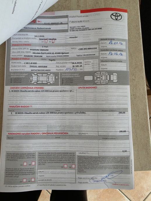Toyota C-HR 1,8 automatik, fotografija 13