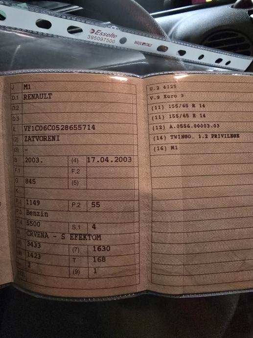 Twingo 1,2 16V Servo,Klima(Radi),Maglenke,El.Paket,Muzika Kredit-Zamj, fotografija 15
