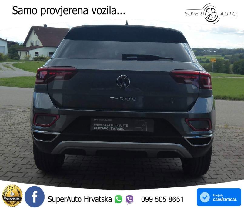 Volkswagen T-Roc 1.5 TSI (150 KS) DSG LED+GR SJED+ACC, fotografija 10