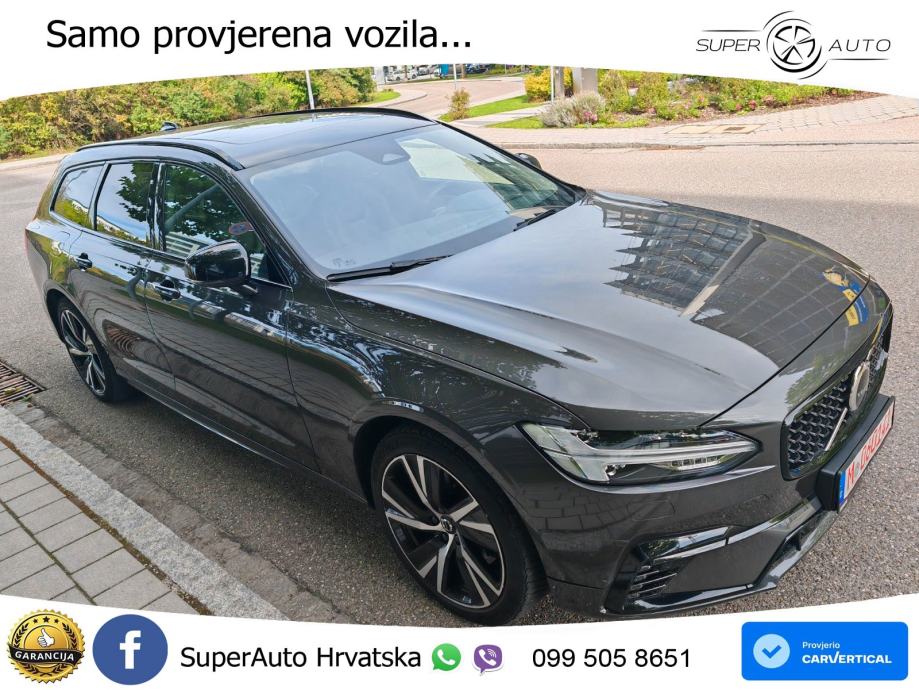 Volvo V90 Recharge T6 AWD Geartronic LED+GR SJED+ACC, fotografija 3