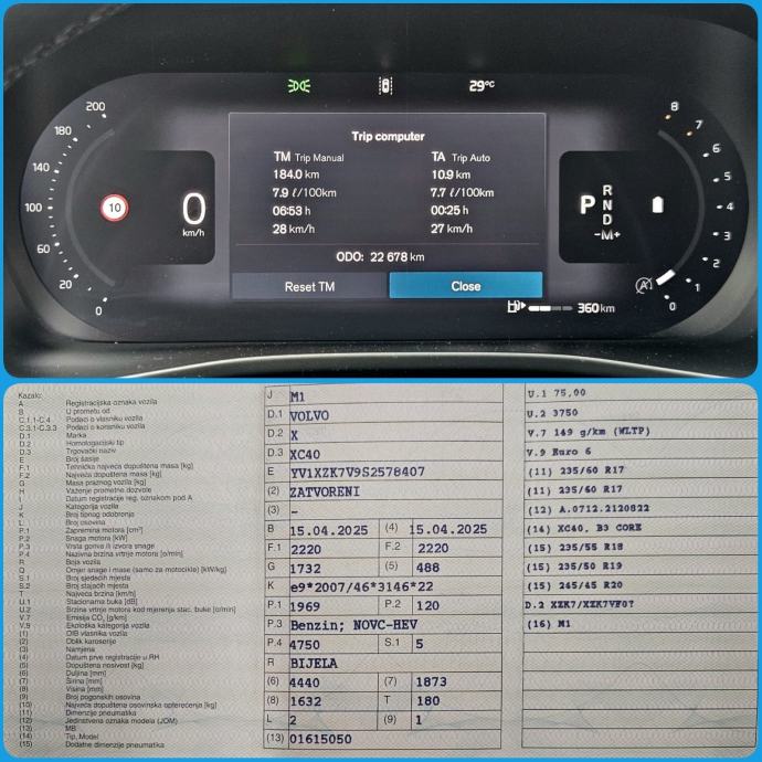 Volvo XC40 B3 2,0i automatik - 23000 km u PDVu HR auto, fotografija 14