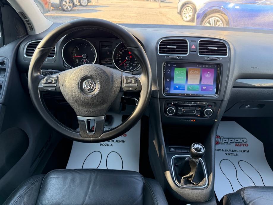 VW Golf 6 1,6 TDI REG:01/2027 - KOŽA - PARK. SENZORI - AUTOKREDIT, fotografija 13