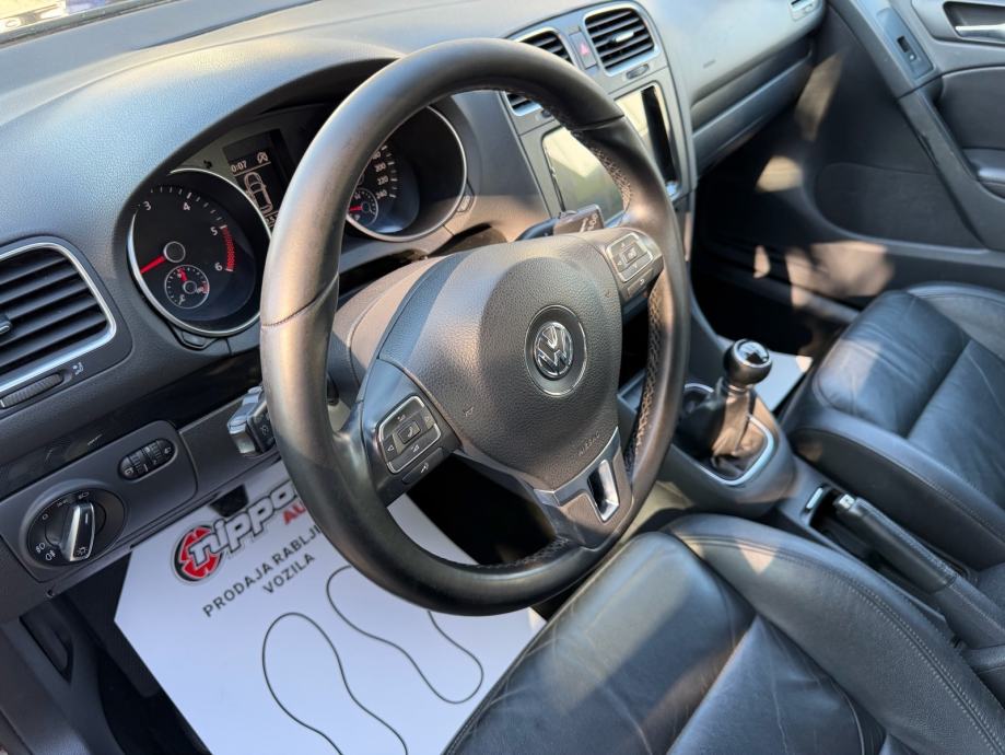 VW Golf 6 1,6 TDI REG:01/2027 - KOŽA - PARK. SENZORI - AUTOKREDIT, fotografija 9