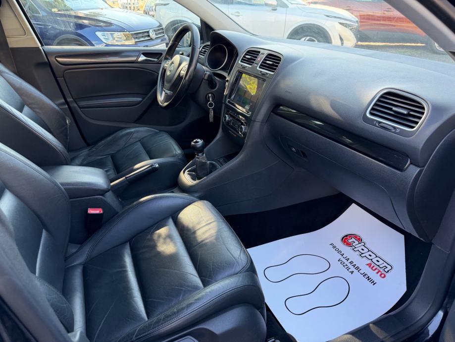 VW Golf 6 1,6 TDI REG:01/2027 - KOŽA - PARK. SENZORI - AUTOKREDIT, fotografija 19
