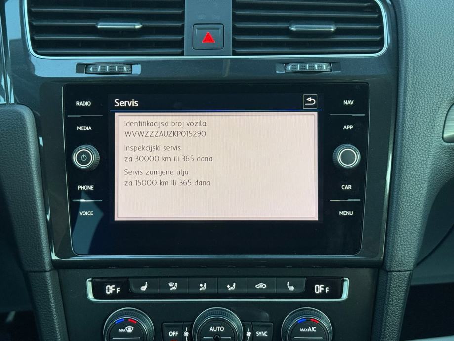 VW Golf 7,5 1,6 TDI HIGHLINE/ALCANTARA/NAVI/PDV/JAMSTVO, fotografija 18