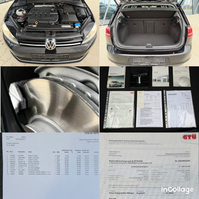 VW Golf 7 2,0 TDI ALLSTAR • NAVI • ACC • LED/XENON • ALU 17 • REG 7/27, fotografija 20