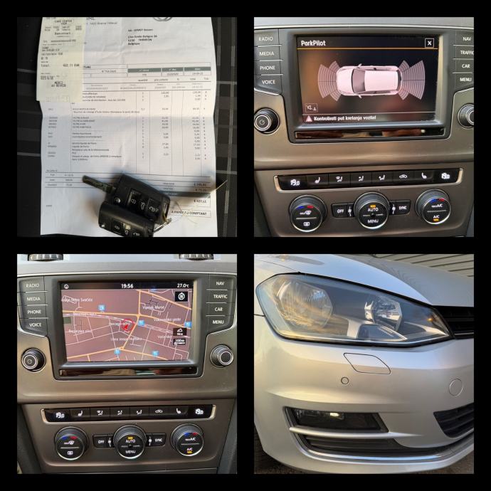 VW Golf 7-BMT-1,6 TDI-NAVI-PARK,SENZIRI-TEMPOMAT-2015 GOD-TOP STANJE, fotografija 17
