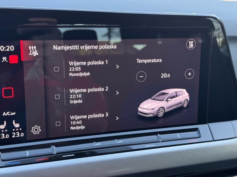 VW Golf 8 1,5 TSI / WEBASTO / AMBIENT / ACC / NAVI / LED / JAMSTVO, fotografija 12
