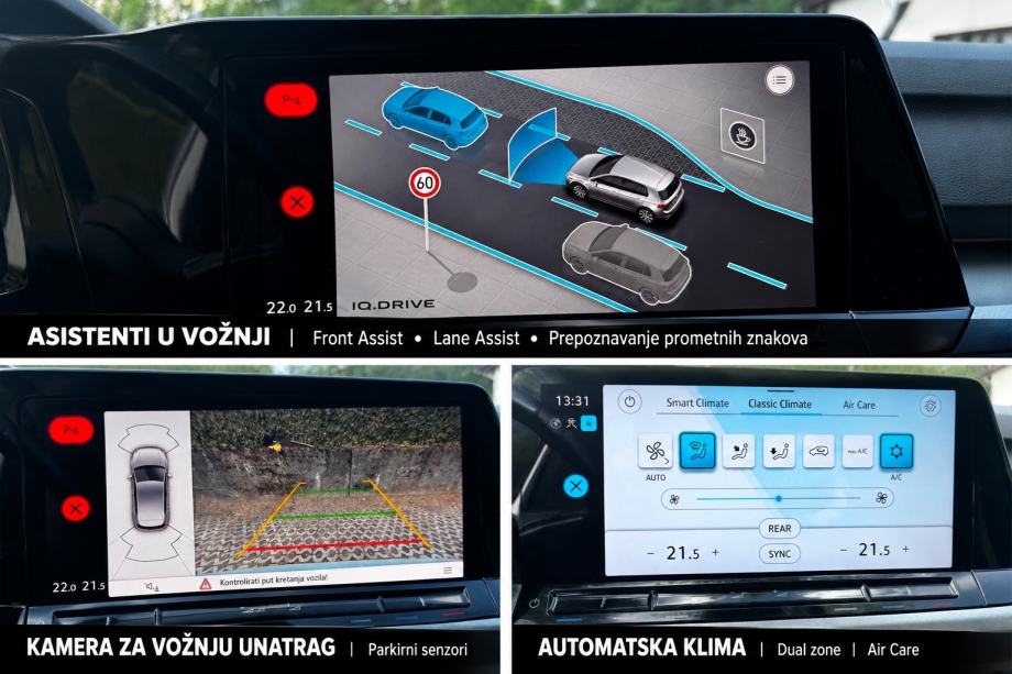 VW Golf 8 2,0 TDI-ALU-KAMERA-IQ DRIVE-SERVISNA-JAMSTVO 12 MJ-TOP!!, fotografija 7