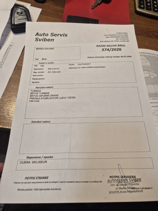 VW Passat Variant 1,6 TDI, fotografija 15