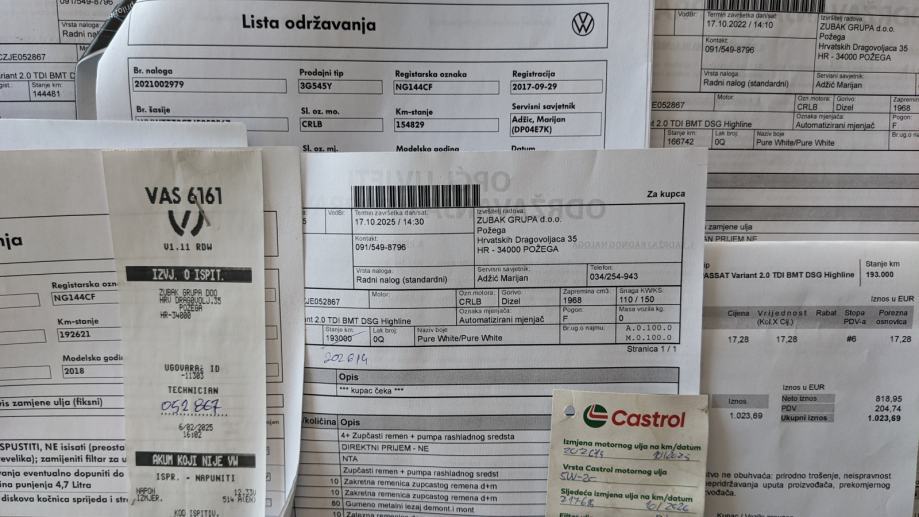VW PASSAT VARIANT 2.0 TDI DSG HIGHLINE, fotografija 16