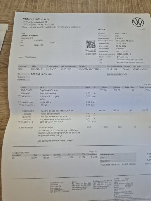 VW T-Cross 1,0 TSI 2019 GODINA KLIMA, fotografija 13