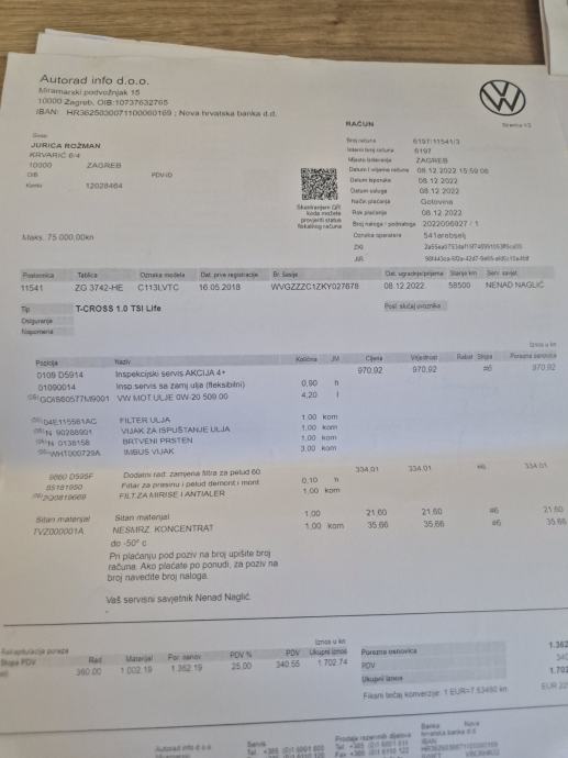 VW T-Cross 1,0 TSI 2019 GODINA KLIMA, fotografija 18
