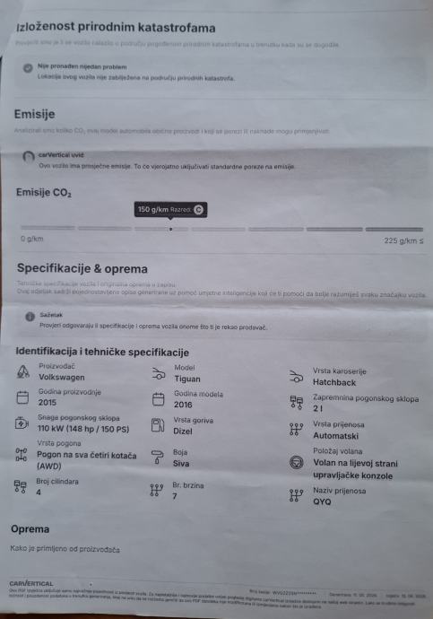 VW Tiguan 2,0 TDI automatik, 4x4, napravljen servis, bez ulaganja, fotografija 19