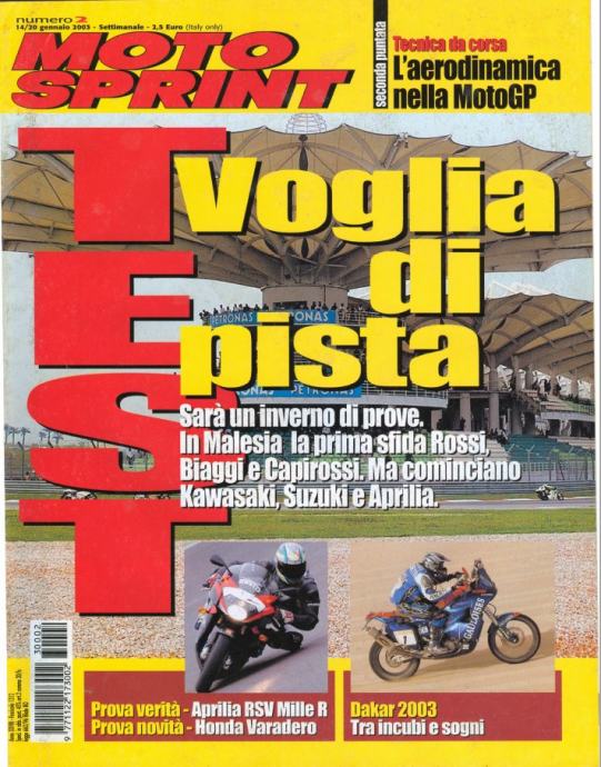 Motosprint - talijanski moto magazin sezona 2003