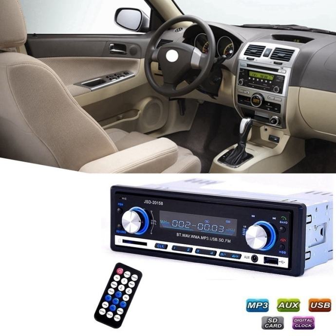 1 DIN Auto Radio JSD20158 12V Auto Stereo FM Radio MP3 Audio Player P