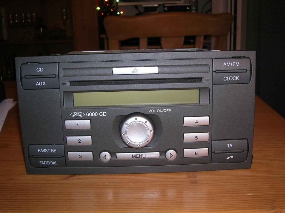 Auto radio FORD 6000 CD, uputstva, tvornički kod