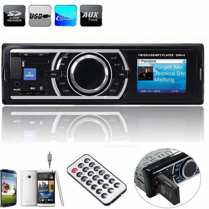 Auto Radio Mp3, USB, AUX, SD kartica, daljinski upravljač