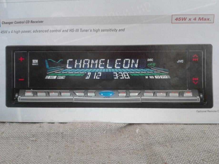 AUTORADIO JVC KDLX 10R, EL CHAMELEON