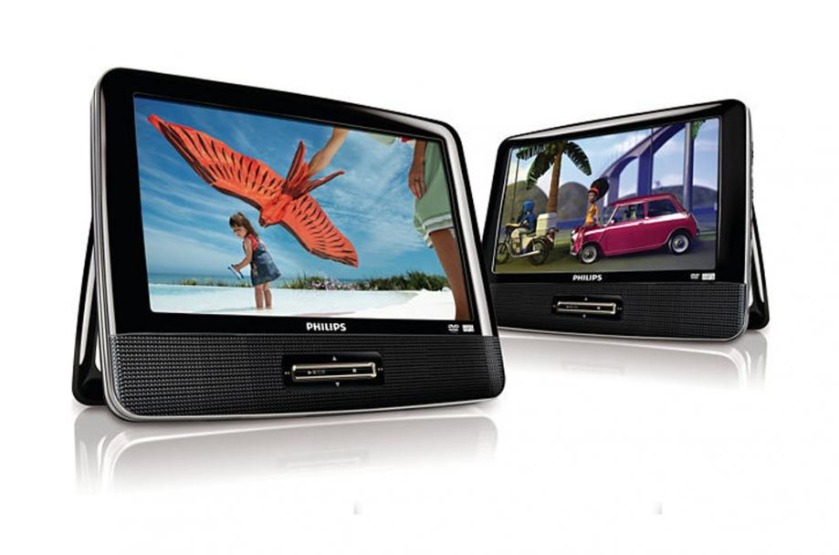 Philips Auto DVD Player, 2 LCD ekrana. Model PD9016/37