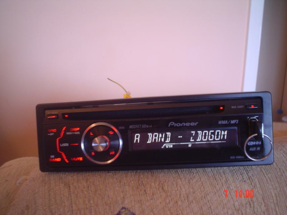 PIONEER ,wma,aux cd,mp3, mosfet,USB,4x50w