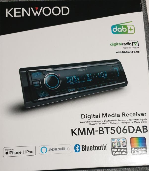 Kenwood KMM-BT506DAB Autoradio – USB, IPod, Bluetooth E DAB+ Per Il Tuo Impianto Auto