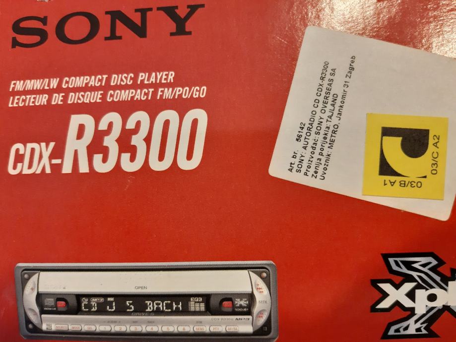 Sony CDX-R3300