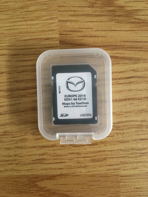 Mazda TomTom SD najnovija navigacijska kartica