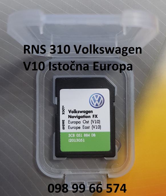 RNS 310 Volkswagen Navigacija SD kartica RNS310 DVD