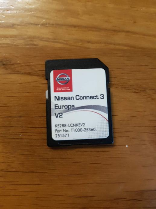 SD Card mape Nissan Connect 3