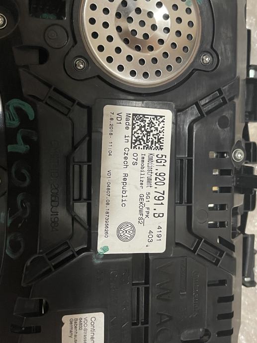 Virtual kokpit golf 7/golf 7.5 active info display