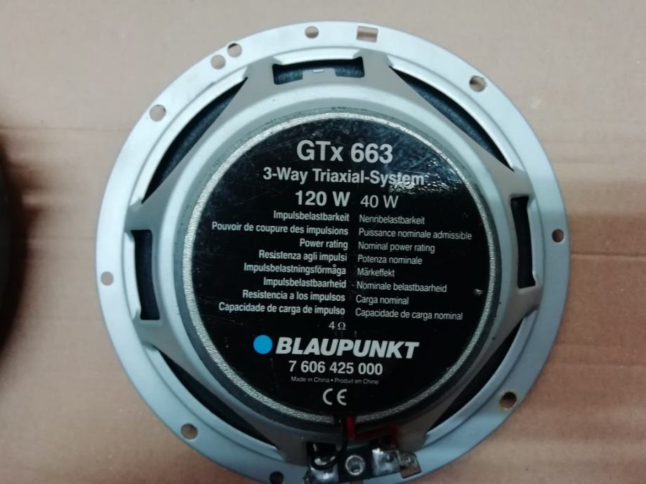 Blaupunkt GTx 663 zvučnici !zamjena!