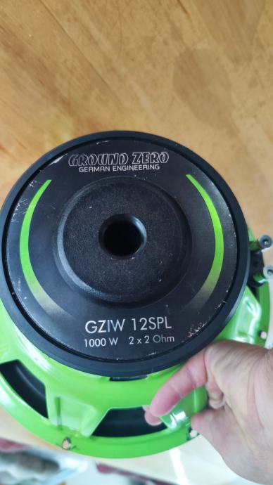 Subwoofer Ground Zero GZIW 12SPL 30cm - 1000W, Bobine 63mm, Pour Caisson Basse