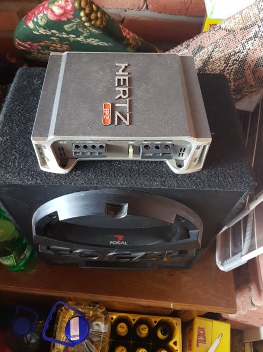 HERTZ POJACALO I FOCAL SUBWOOFER 1KW, MUZIKA ZA AUTO