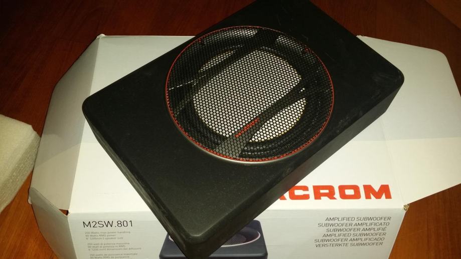 MACROM M2SW.801 Aktivni subwoofer za ispod sjedala GARAGE SALE