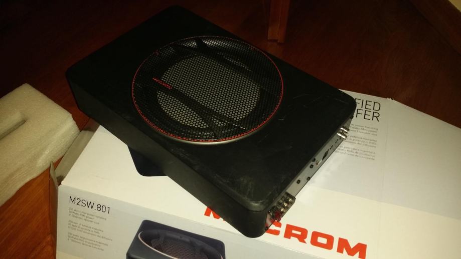 MACROM M2SW.801 Aktivni subwoofer za ispod sjedala GARAGE SALE