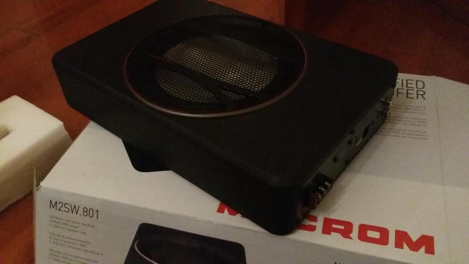 MACROM M2SW.801 Aktivni subwoofer za ispod sjedala GARAGE SALE