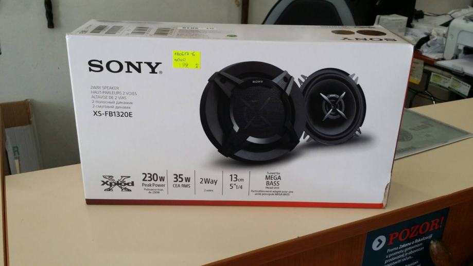 Haut-parleur Coaxial Sony XS-FB1320E 13 Cm | 2 Voies 35W RMS | Enceinte Voiture Fibre De Carbone
