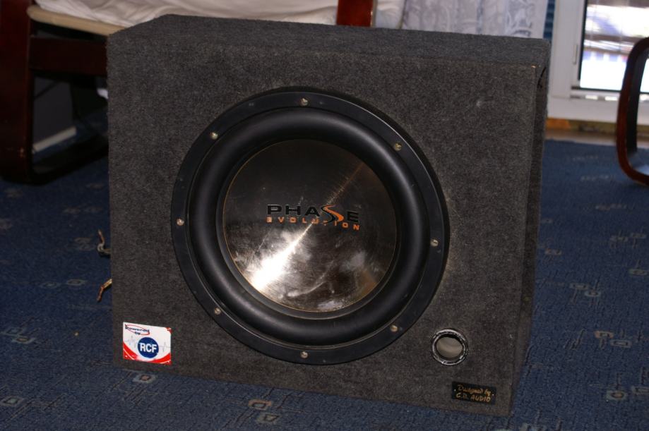 Subwoofer Phase Evolution MultiOhm 1230cm u kutiji