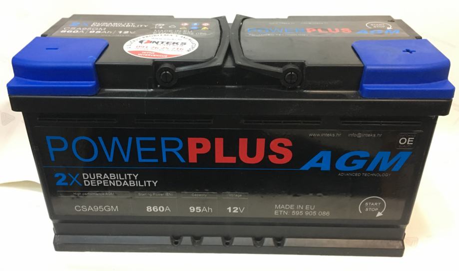 Akumulator AGM start & stop POWER PLUS 12V95AH 860A