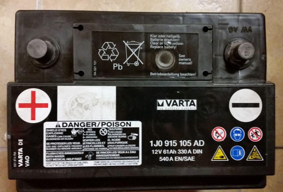 Аккумулятор varta 61ah