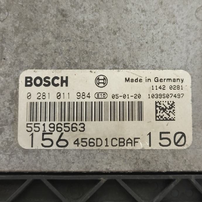 ALFA 156 ECU / 0281011984 / 55196563 / BOSCH