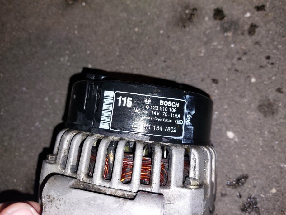 Alternator Bosch za mercedes w210, w202, 200cdi, 220cdi, 115A...