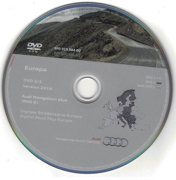 Audi Navigacija Dvd Rns E I Mmi Karta 2018 2019