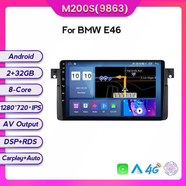 BMW 3 E46 ANDROID MULTIMEDIJA NAVIGACIJA RADIO 4G Carplay